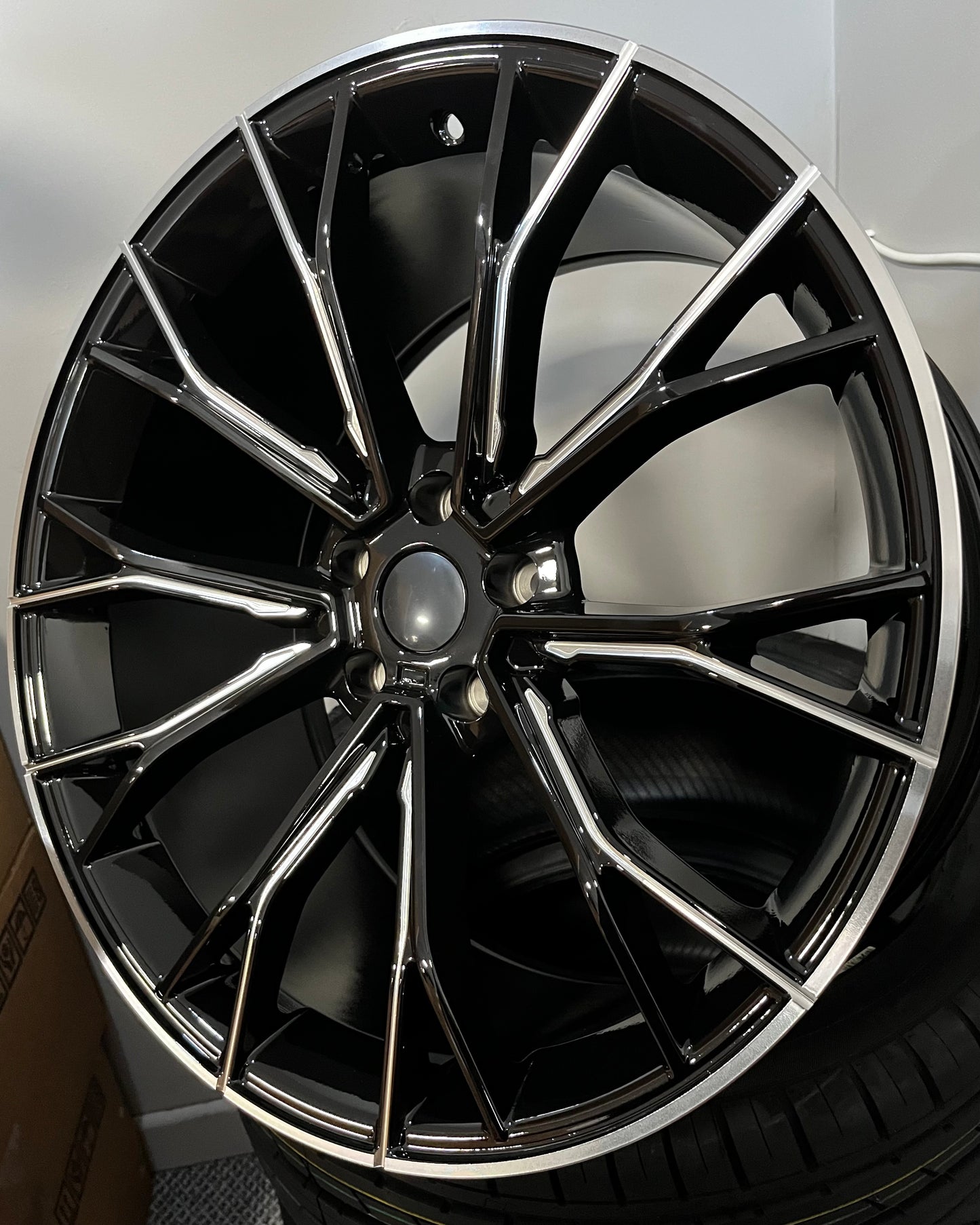 BMW 104 20X8.5X9.5 5X112 BLACK & MILLED