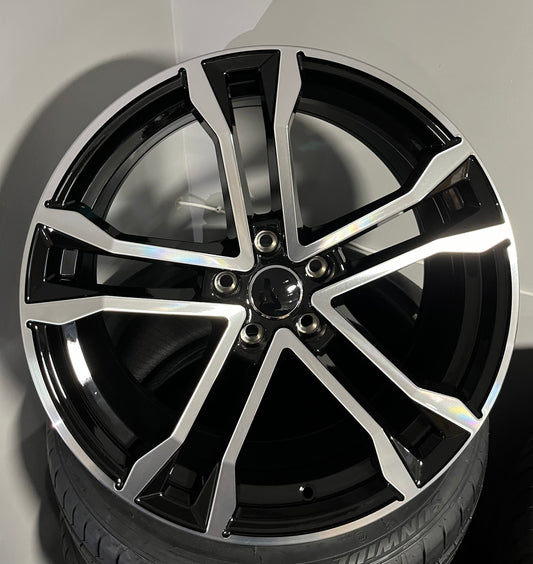 AUDI 876 19X8.5  5X112 BLACK M/F